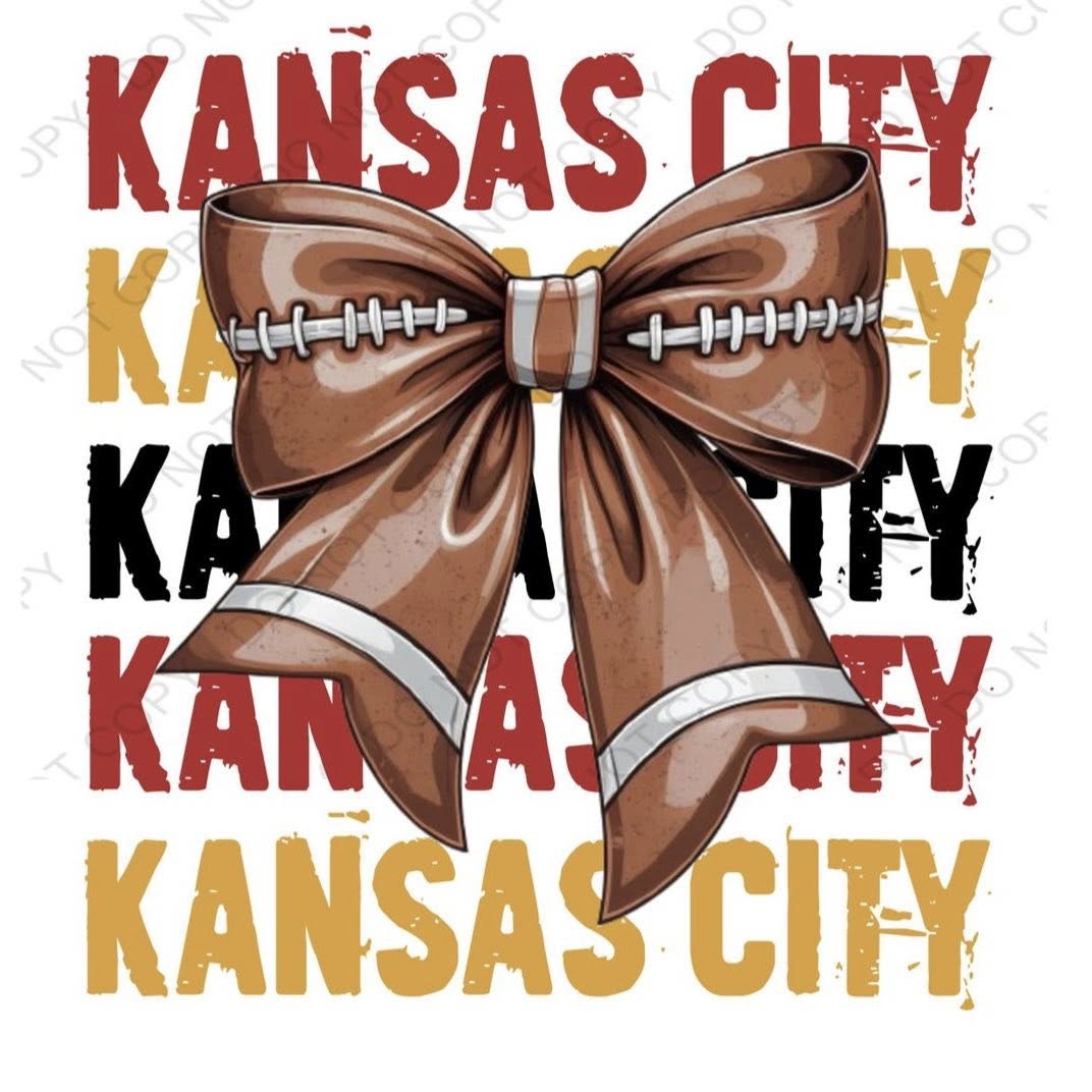 KC Football Bow
