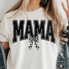 Mama with Checkered Bow SALE