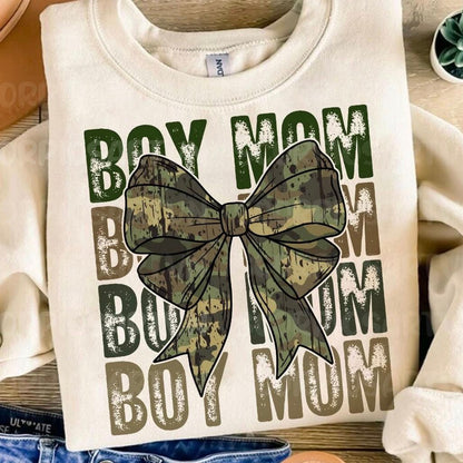 CAMO Bow Boy Mom