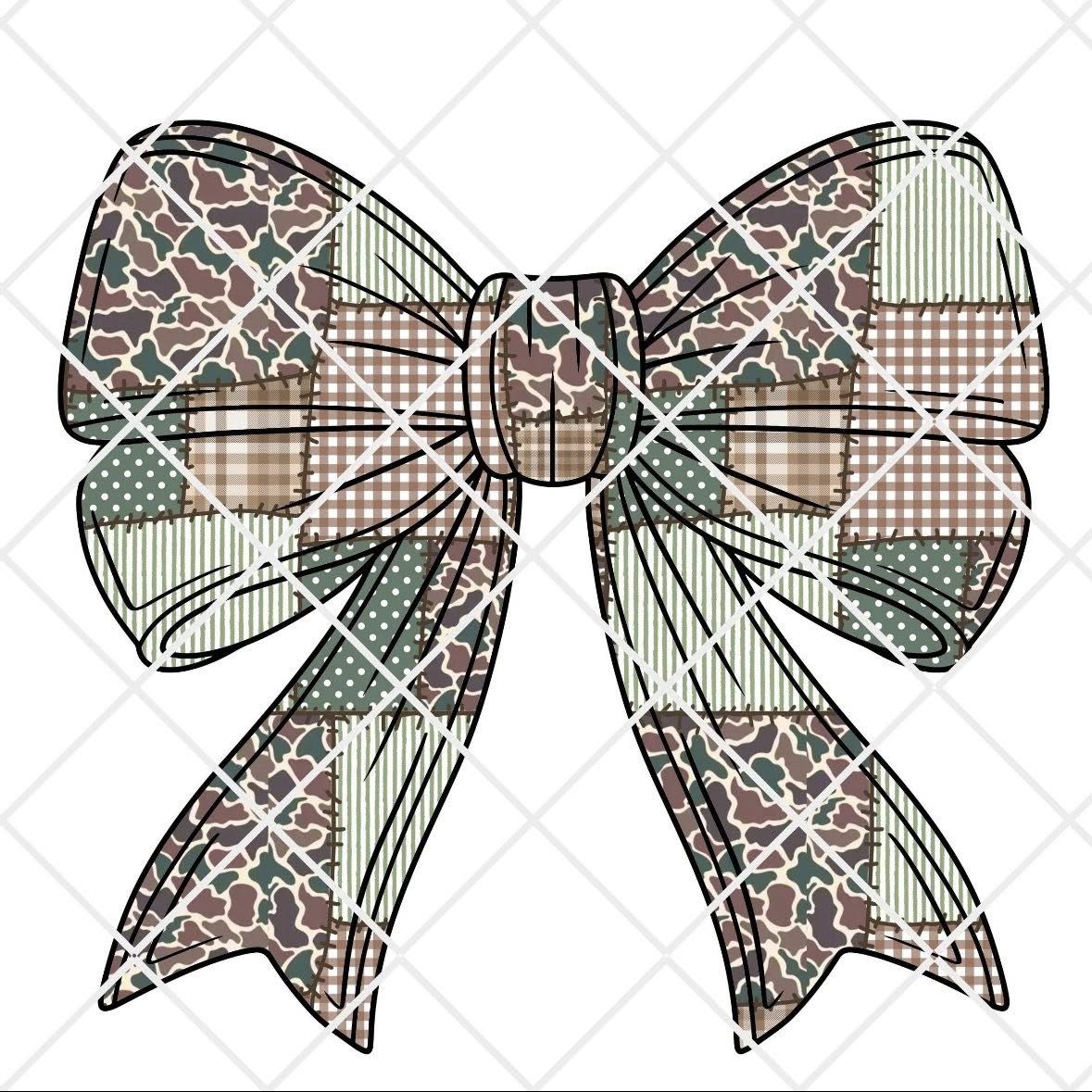 Vintage Camo Bow