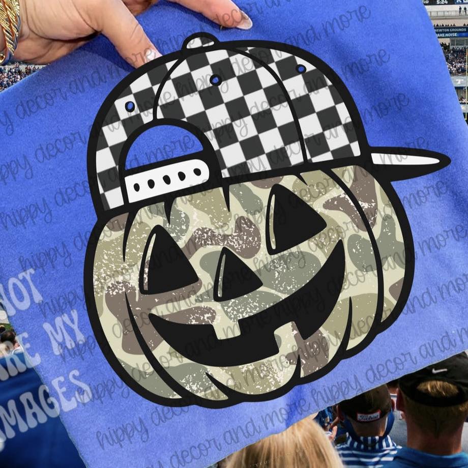 Youth Boy Camo Pumpkin