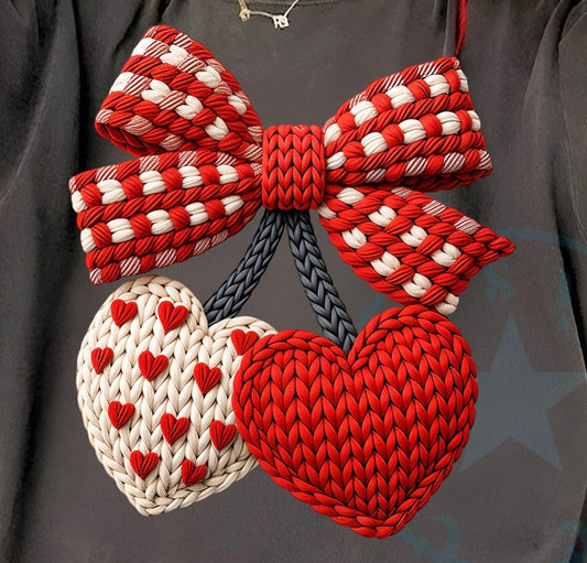 Yarn Bow w Hearts