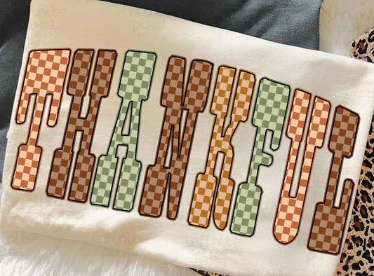 Checkered Thankful