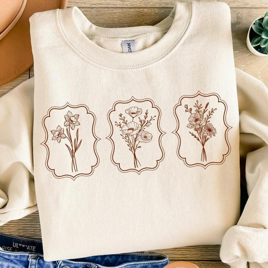 Three Elegant Flowers