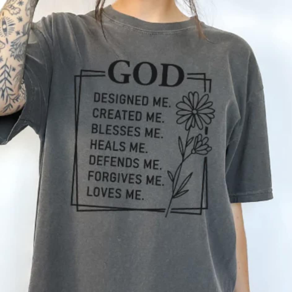 God Created Me Quote SALE