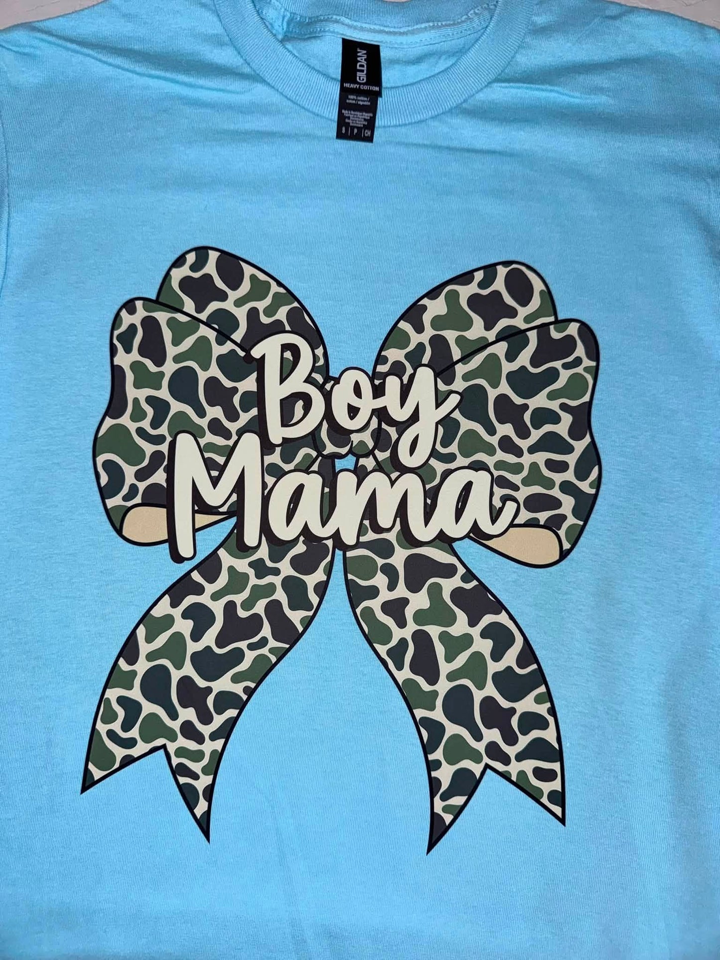 Camo Bow Boy Mama