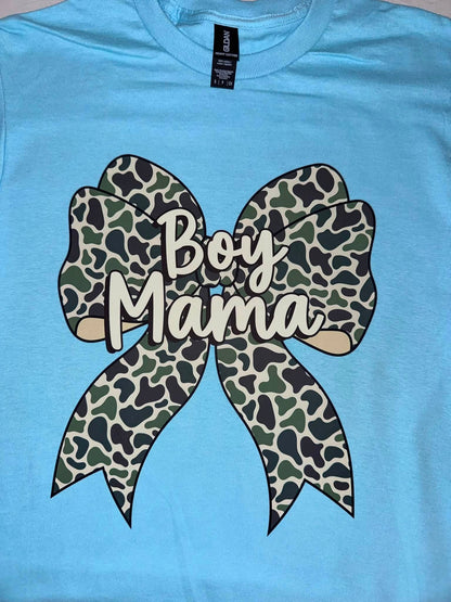Camo Bow Boy Mama