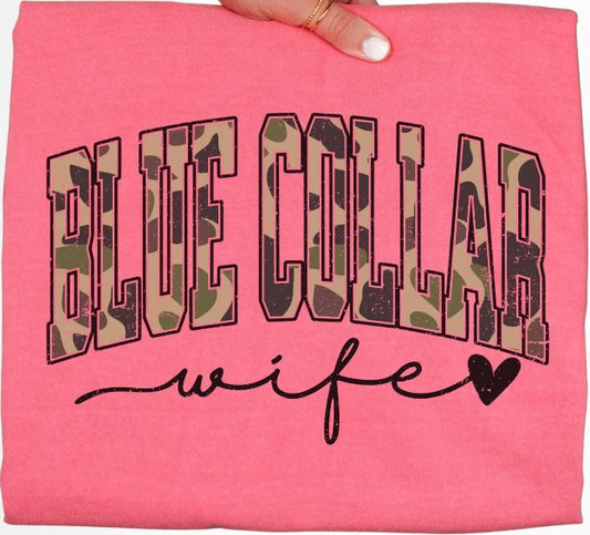 Camo Blue Collar Wife