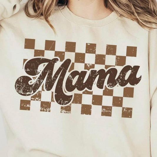 Brown Checkered Mama SALE
