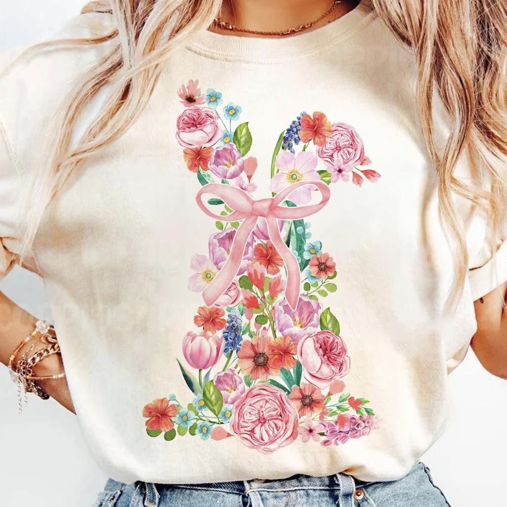 Big Floral Bunny