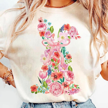 Big Floral Bunny