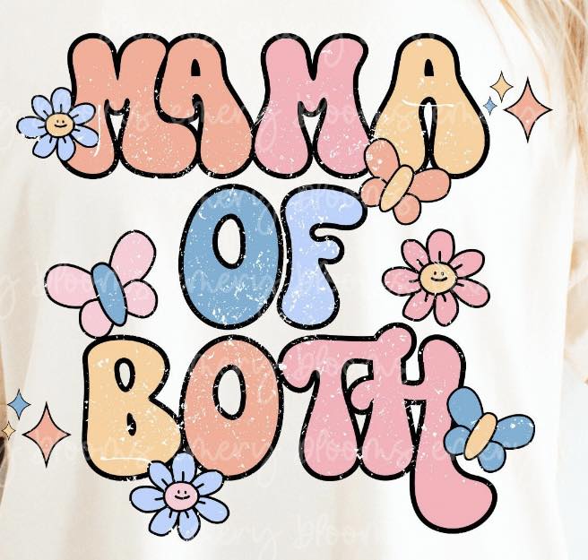 Flower & Butterfly Mama of Both