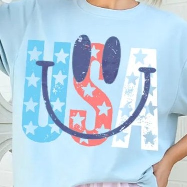 Youth USA Smiley Face