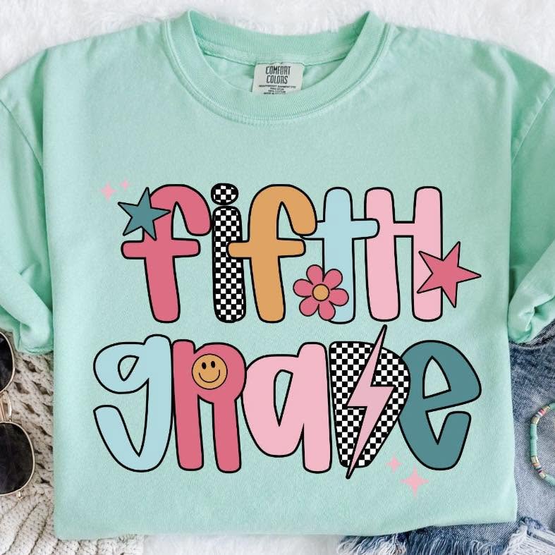 Youth Retro Back To School Grades (PreK-5th)