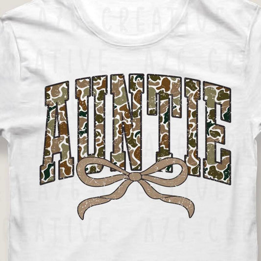 Camo Auntie W/ Bow