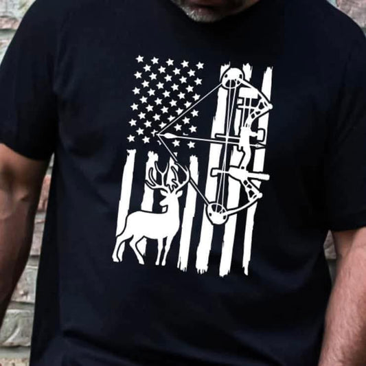 Bow Hunting American Flag SALE