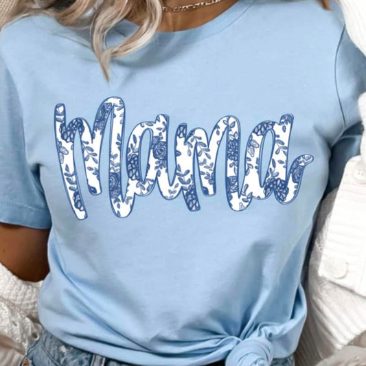 Blue Floral Mama SALE
