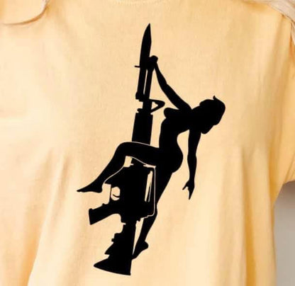 Lady on Gun SALE