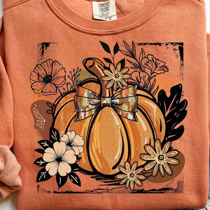 Floral Fall Pumpkin