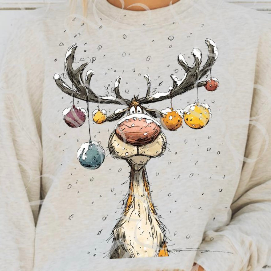 Funny Christmas Reindeer