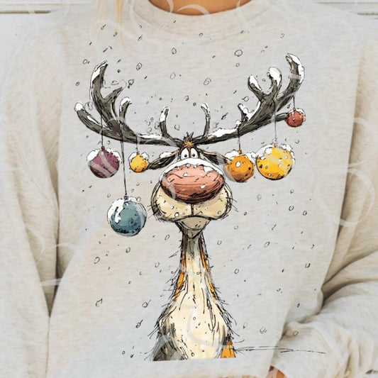 Funny Christmas Reindeer