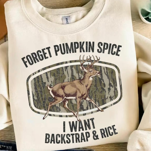 I want Backstrap & Rice