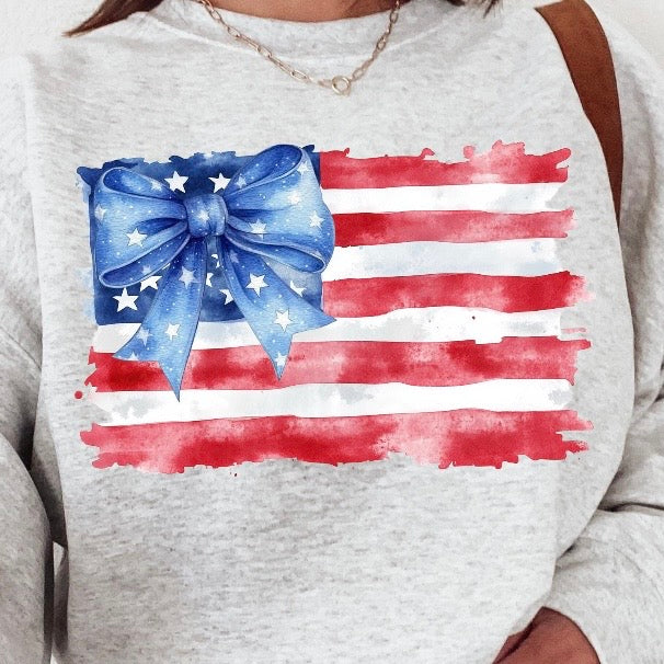 Independence Day Flag w Bow
