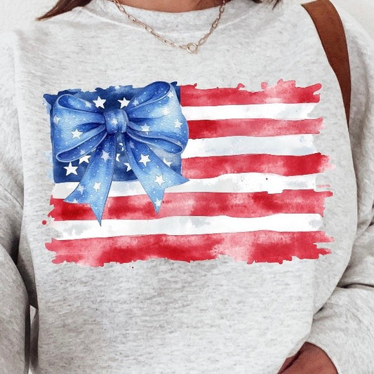 Independence Day Flag w Bow