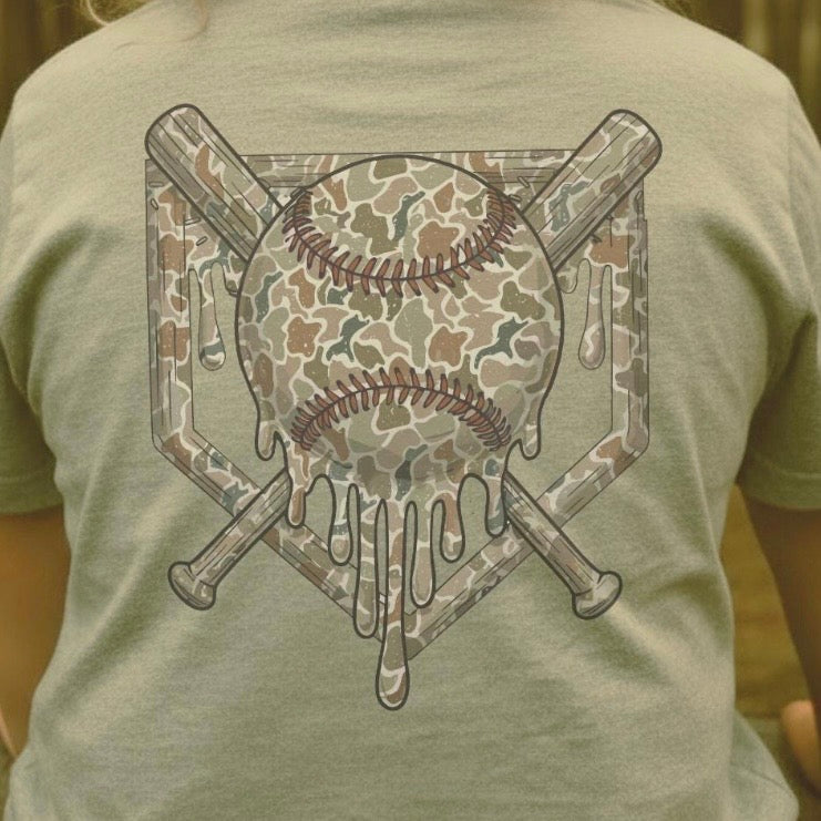 Camo Ball, Plate, & Bats