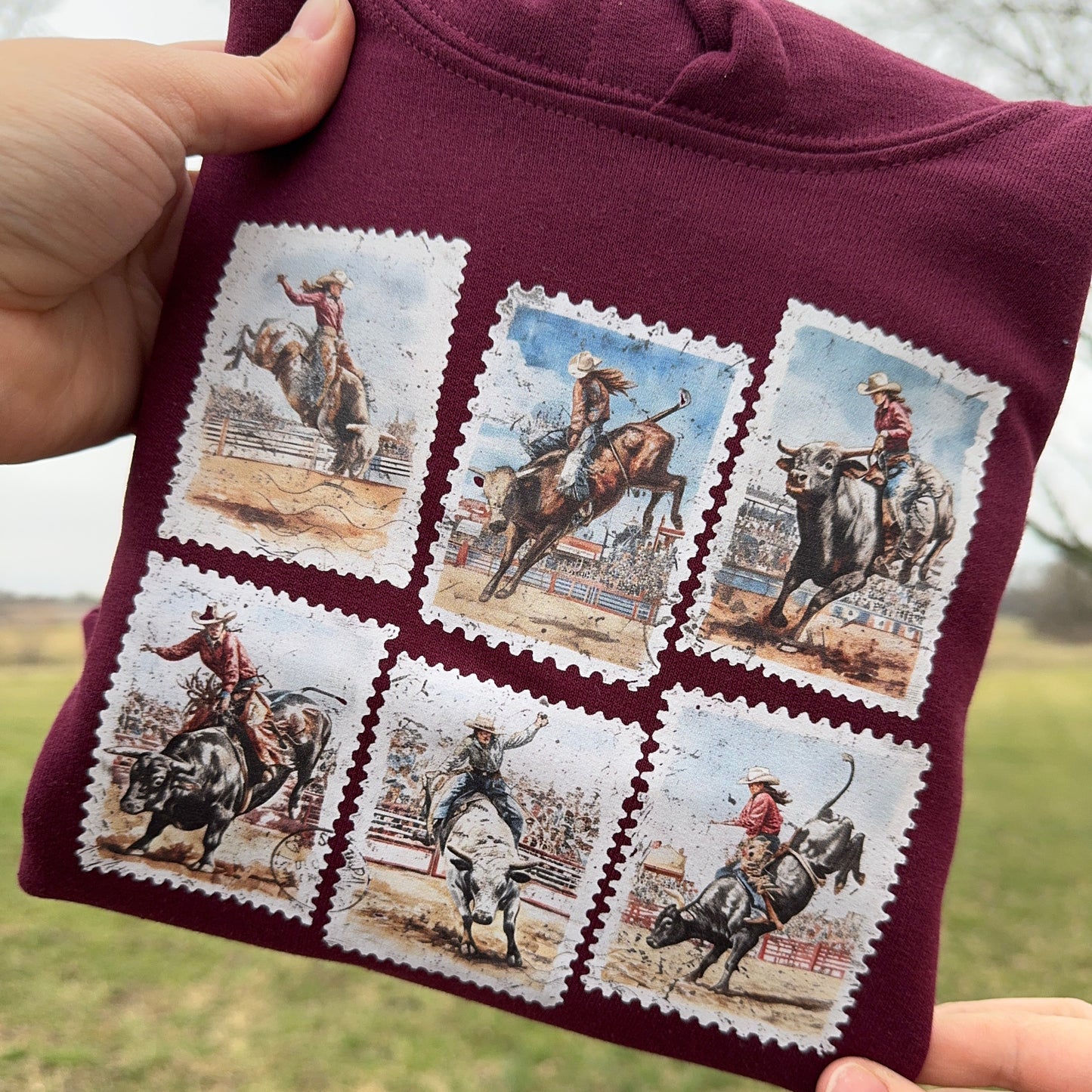 Bull Riding Stamps