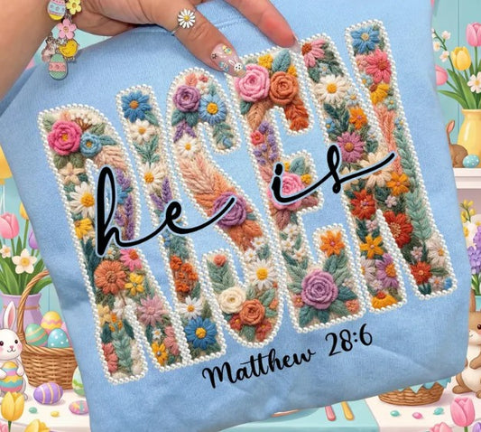 Floral He is Risen