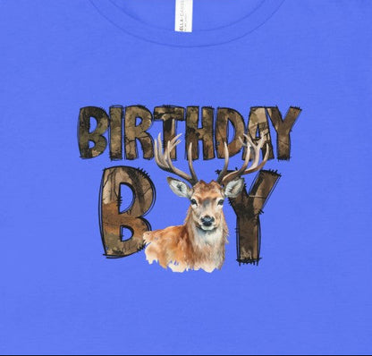 Camo Deer Birthday Boy