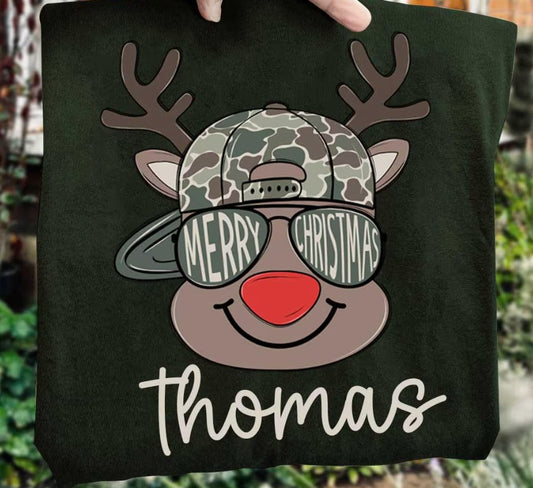 Youth Merry Christmas BOY Reindeer