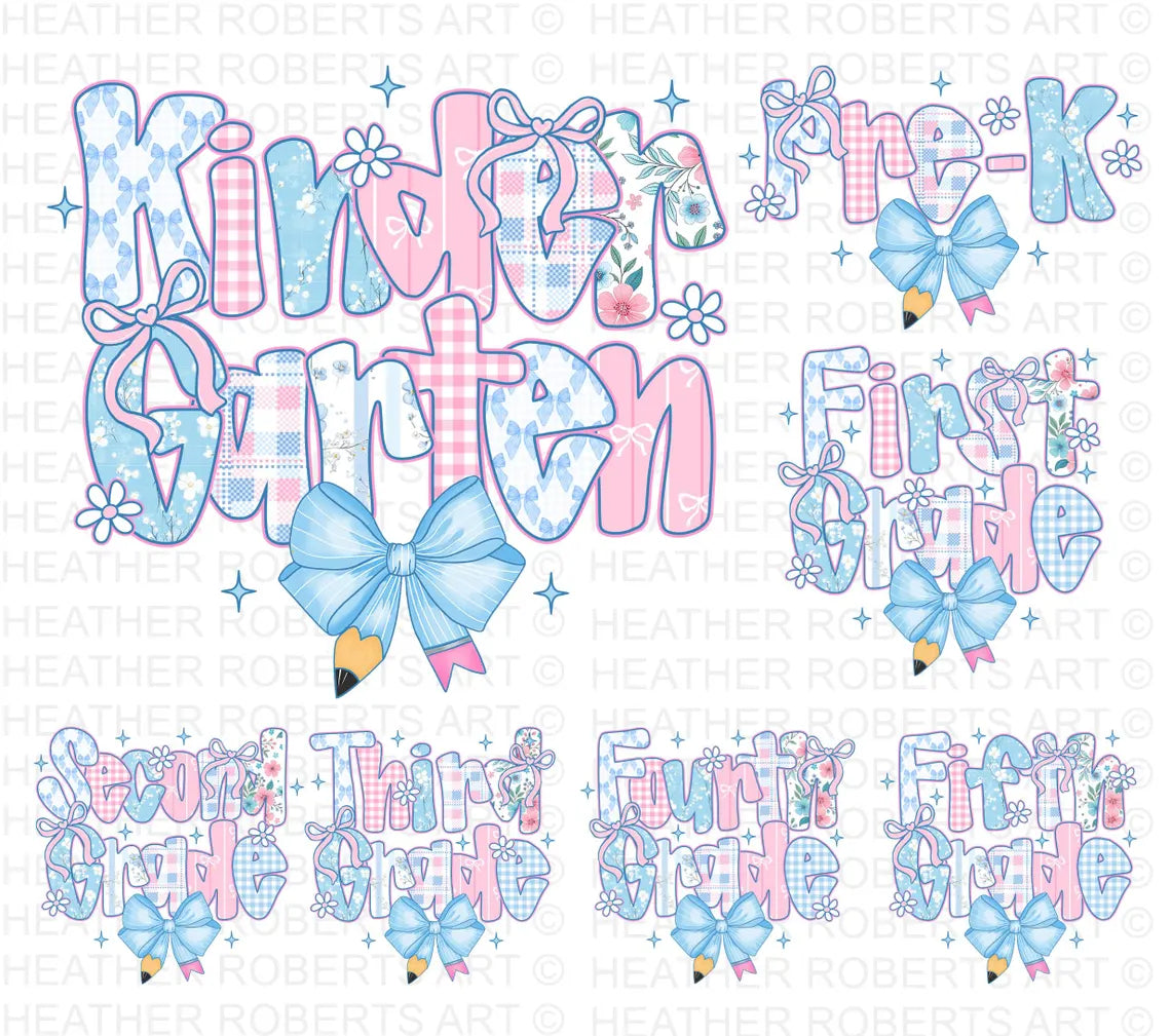 Youth Preppy Floral Grades (PreK-5th)