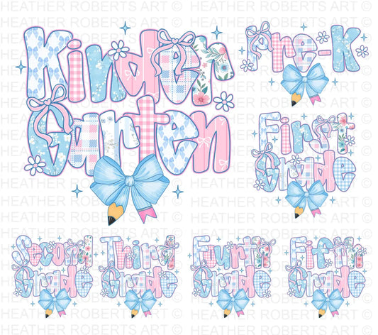 Youth Preppy Floral Grades (PreK-5th)