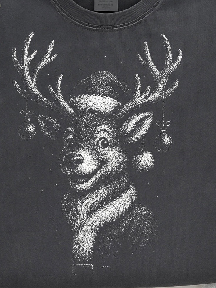 Retro Vintage Reindeer