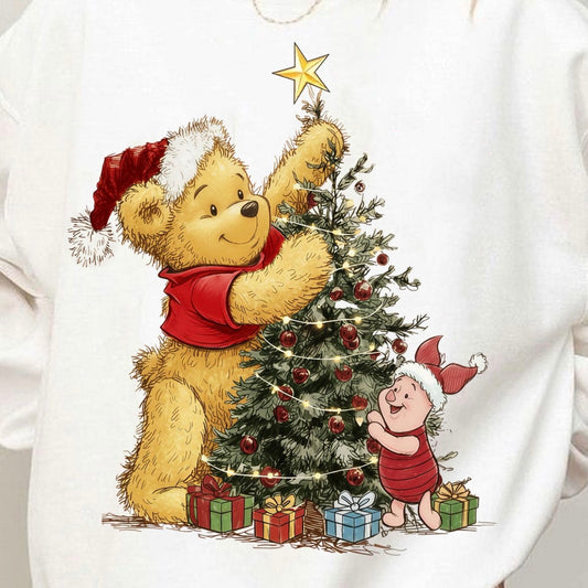 Youth Retro Christmas Pooh